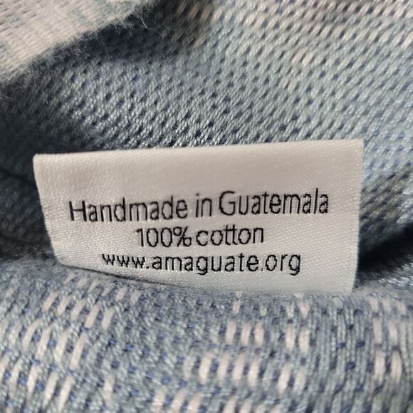 Pixan Light Blue Guatemalan Hand Woven Infinity Scarf - Picture 10 of 16